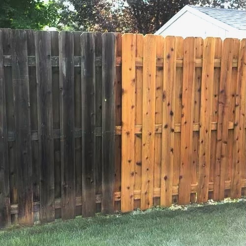 Beautiful Wood Fence Cleaning and Algae Removal in Woodbridge, VA