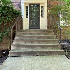 Concrete-Landing-and-Stairway-Power-Washing-for-a-Townhome-in-Alexandria-VA 0