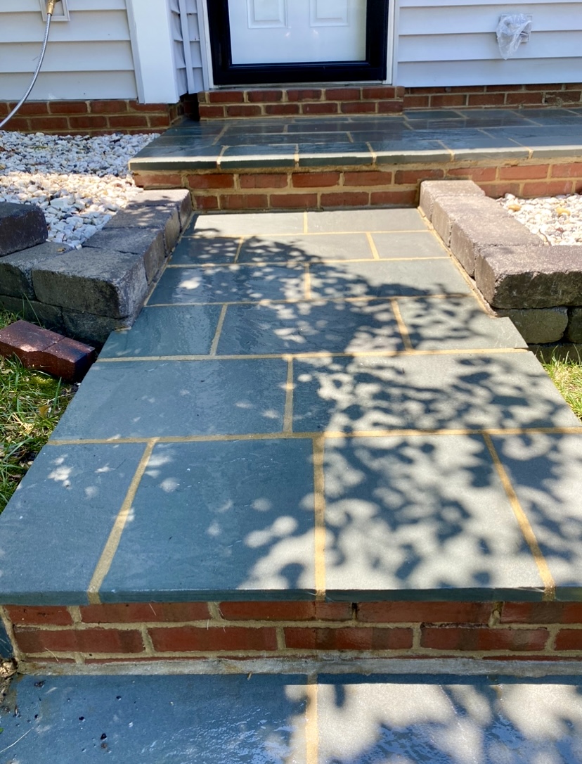 Stone Porch Steps Cleaning in Alexandria, VA